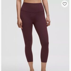 Lululemon Align 23 inch Cropped Leggings size 0
Color Goodnight Plum